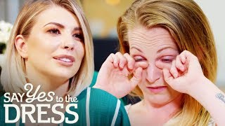 Bride Gets Emotional Trying On A Beautiful Ronald Joyce Dress | Second Chance Dresses
