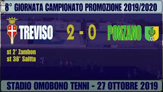 Treviso-Ponzano 2-0, highlights 8° giornata Promozione 2019-2020