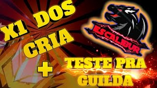 FREE FIRE AO VIVO? X1 DOS CRIA + TESTE PRA NOVA GUILDA #3k