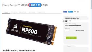 HD Corsair MP500 120GB VS HD WD BLUE 500GB