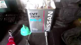 nissan juke 2013 замена масла ns-2 в вариаторе cvt