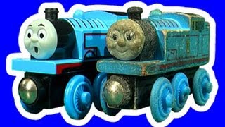 Wooden Trains Destruction Testing Extreme