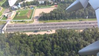 Посадка в Аэропорту Внуково (Москва) Landing Vnukovo Moscow airport Boeing 737-800 NG