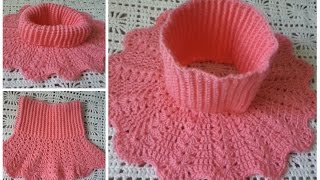 2. Манишка крючком.  Часть 1