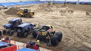Monster Jam fills Carrier Dome with 200 truckloads of dirt