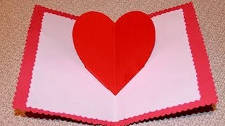 Как сделать объемную открытку на день Святого Валентина