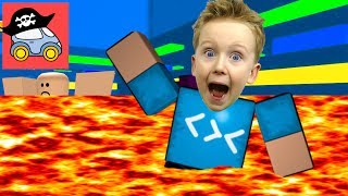 ? ПОЛ это ЛАВА в РОБЛОКС Выживаем в игре ROBLOX The FLOOR is LAVA Прохождение игры на пк Жестянка