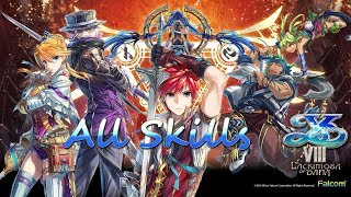 Ys VIII: Lacrimosa of Dana - All Skills
