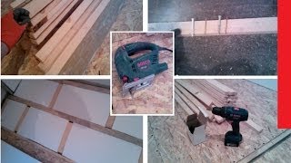 Монтаж OSB для пола на деревянных лагах / Installation OSB floor on wooden joists