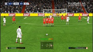PES 2017 | Real Madrid vs Olympiacos | C.Ronaldo Free Kick Goal & Full Match | UEFA Champions League