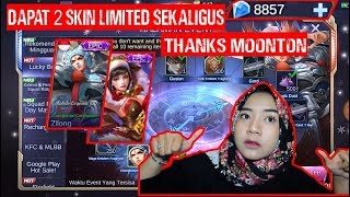 MOONTON BAIK BANGET ! BUKA LUCKY BOX DAPAT 2 SKIN LIMITED SEKALIGUS ?!?!?! MOBILE LEGEND INDONESIA