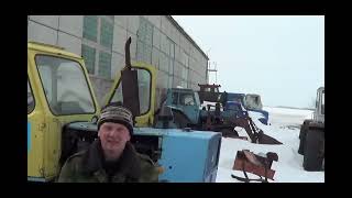 Пуск и езда на тракторе ЮМЗ-6