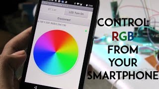 Smartphone Controlled Mood Lamp || Arduino Mood LAmp || RGB LED tutorials || Bluetooth Mood Lamp
