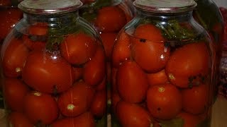 Закрываем помидоры без уксуса