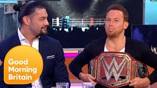 Joe Swash Tries to Take Roman Reigns' WWE Universal Champion Belt! | Good Morning Britain