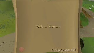 Talk to Ermin. Clue help Runescape 07