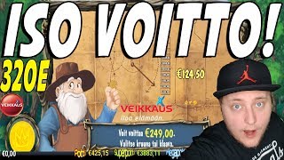 320€ ISO VOITTO! | VEIKKAUS NETTIKASINO (Online Casino) + Giveaway