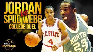 Young Michael Jordan vs Spud Webb College Duel | Feb 18, 1984 | SQUADawkins