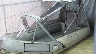 Комбинированный ходовой тент для лодки ПВХ