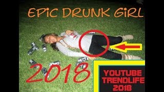 Hot drunk girl fail compilation  december 2018 Funny Girls teen