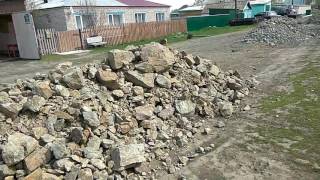 Щебень для ремонта дороги в Кытманово, Кытмановского района, Алтайского края