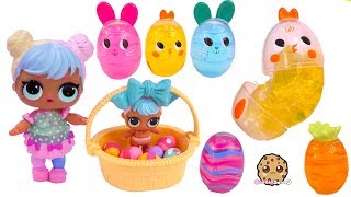 LOL Surprise Easter Egg Hunt ! Goo Putty + Shopkins Eggs Toy Video