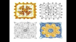 Вязание крючком Узоры Мотивы Схемы