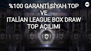 %100 GARANTİ SİYAH TOP VE ITALIAN LEAGUE BOX DRAW TOP AÇILIMI - PES 2018 MOBİLE