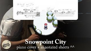 "Snowpoint City" (from "Pokémon DPPt") || Piano Cover + Sheets :D