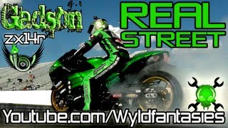 Rickey Gadson Kawasaki Turbo zx14r wins Real Street, Manufacturers Cup, Indy 2012