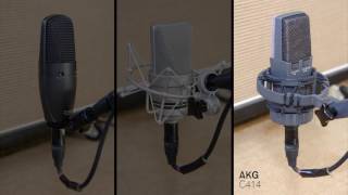 Guitar Recording - Mic Comparison - Shure SM27-LC vs. AKG C414 B-XLS, Neumann TLM103 & Neumann KM184