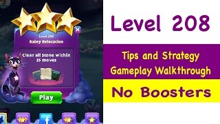 Bejeweled Stars Level 208 Tips and Strategy Gameplay Walkthrough No Boosters