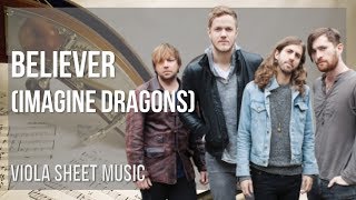 EASY Viola Sheet Music: How to play Believer by Imagine Dragons