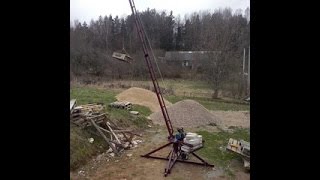 Самодельный подъемный кран Пионер (ч. 1)