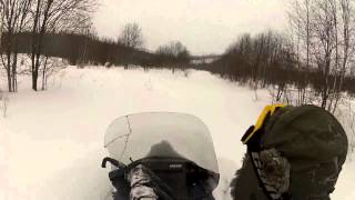 Покатушки по глубокому снегу (Yamaha Viking-2 & Scandic SWT 600)