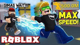 I AM SUPER FAST in ROBLOX LEGENDS OF SPEED!!!