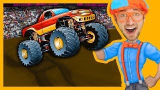Monster Trucks with Blippi Toys | Monster truck Song for Kids