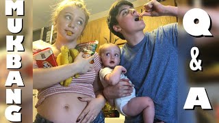 Teen Mom Pregnancy Craving Mukbang/Q&A