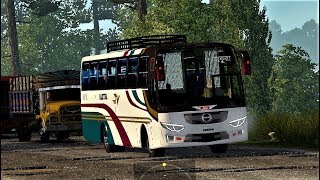 ETS2: Dhaka to Barguna-(Sakura by Hino AK 1J Non AC)