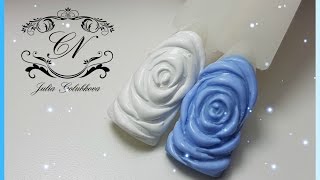♥Дизайн ногтей♥Объемные розы♥