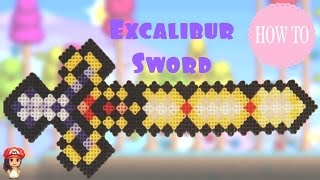 How to make an Excalibur Sword (Terraria) in perler beads