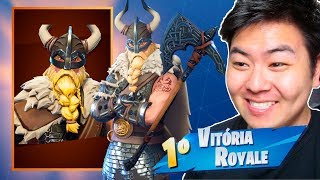 COMPREI A NOVA SKIN DO MAGNUS *VIKING* E VENCI!! - Fortnite Battle Royale