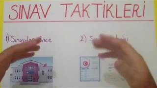 SINAV TAKTİKLERİ - Şenol Hoca