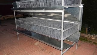 Клетка откормочная двухэтажная "Полупромышленная" серия 3.0
