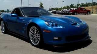 2009 Jet Stream Blue Corvette ZR1 Marc Heitz Chevrolet live demo
