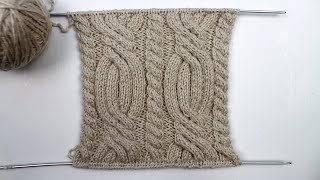Оригинальная коса из полос. Вязание спицами???