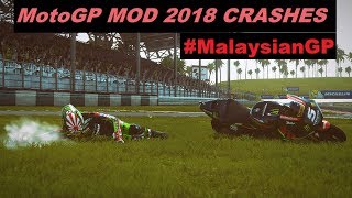 MotoGP 2018 Mod | Crash Compilation | PC GAMEPLAY | TV REPLAY MotoGP