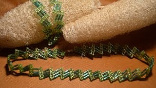 Колье и браслет из бисера.  Мастер класс