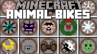 Minecraft ANIMAL BIKE MOD / RIDE ALL MINECRAFT MOBS!! Minecraft