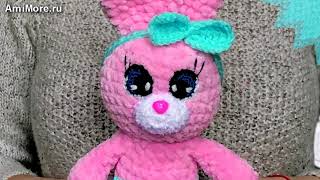 Амигуруми: схема Зайка в юбке. Игрушки вязаные крючком - Free crochet patterns.